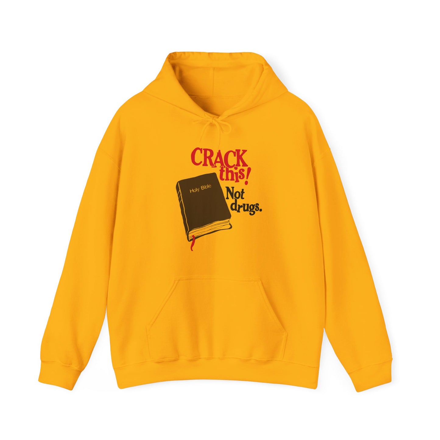 "Crack This! Not Drugs" Bible Hoodie