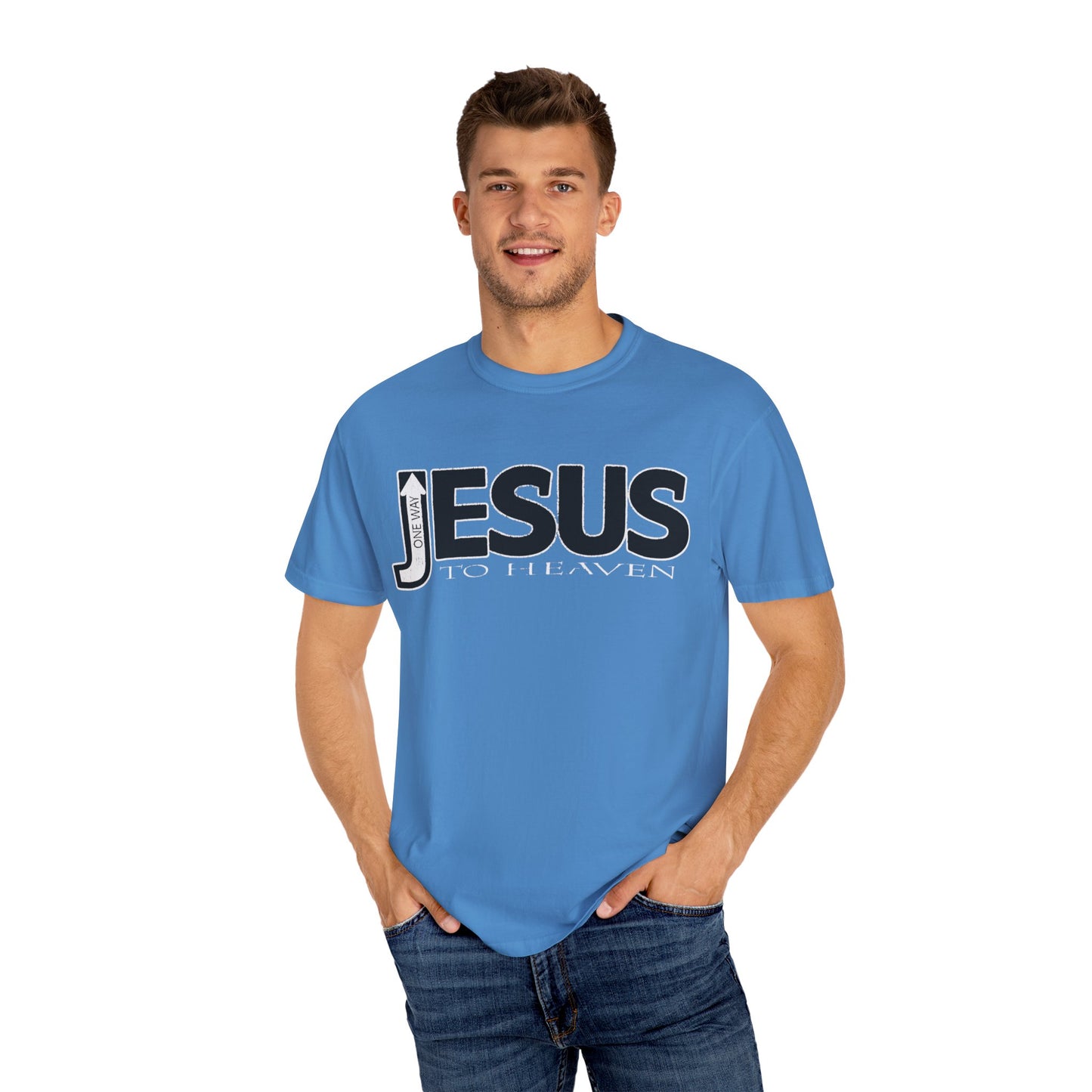 "One-Way" To Heaven Jesus Tee