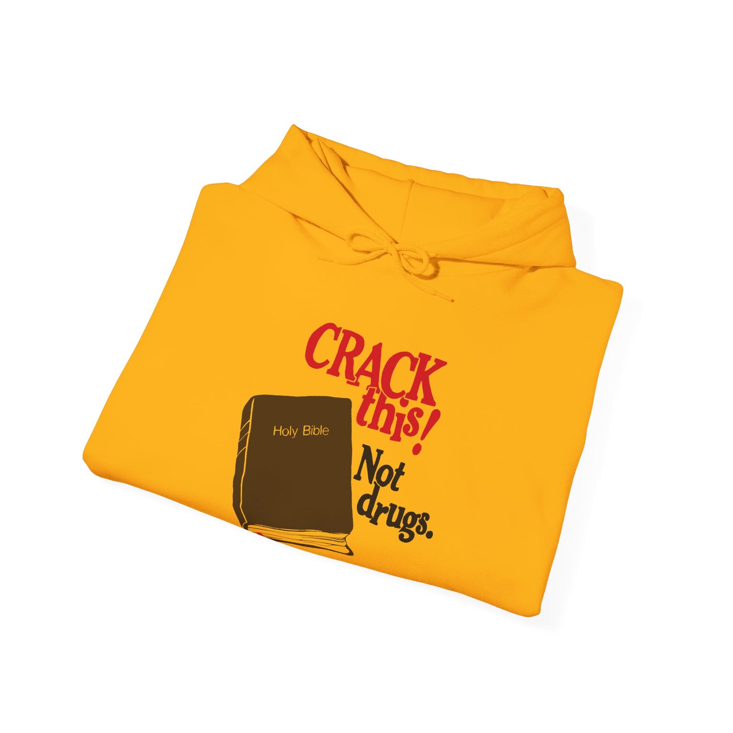 "Crack This! Not Drugs" Bible Hoodie