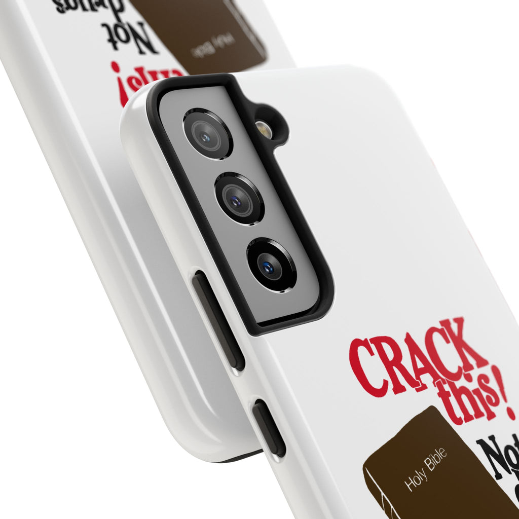 "Crack This! Not Drugs." Bible Phone Case