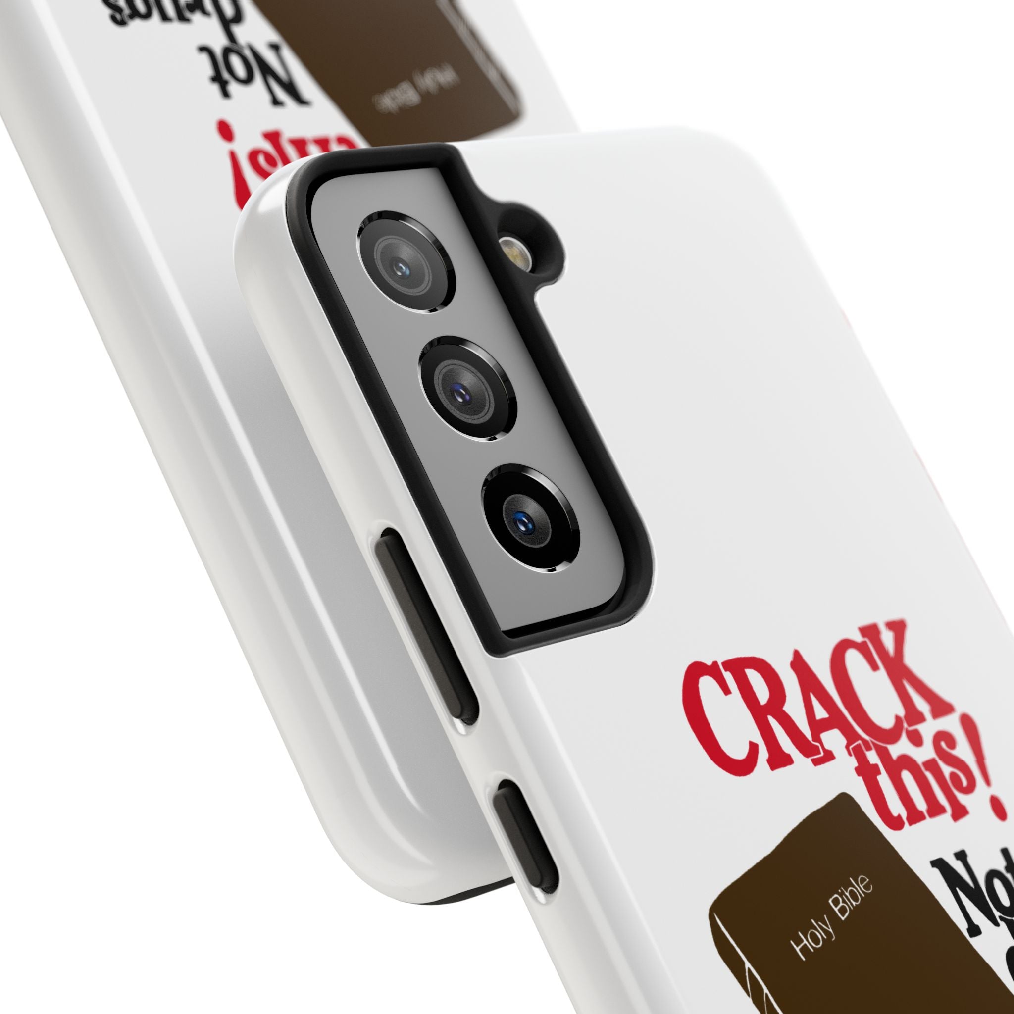 "Crack This! Not Drugs." Bible Phone Case