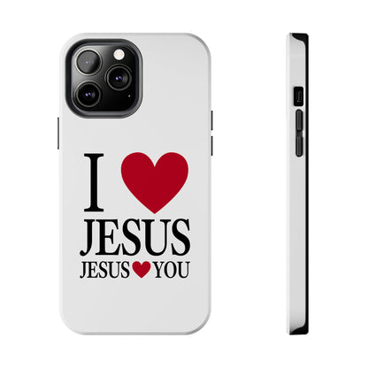 "I Love Jesus Jesus Loves You" Phone Case