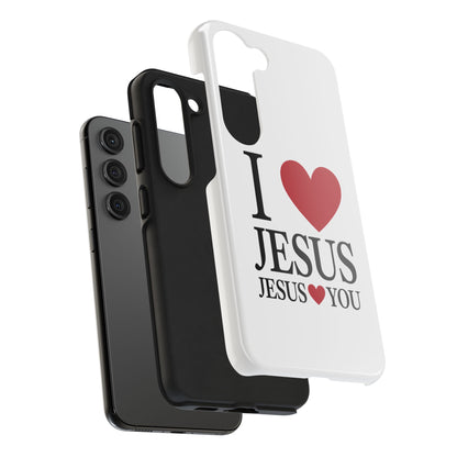 "I Love Jesus Jesus Loves You" Phone Case