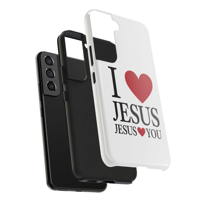 "I Love Jesus Jesus Loves You" Phone Case