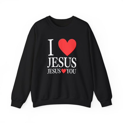 "I Love Jesus Jesus Loves You" Crewneck