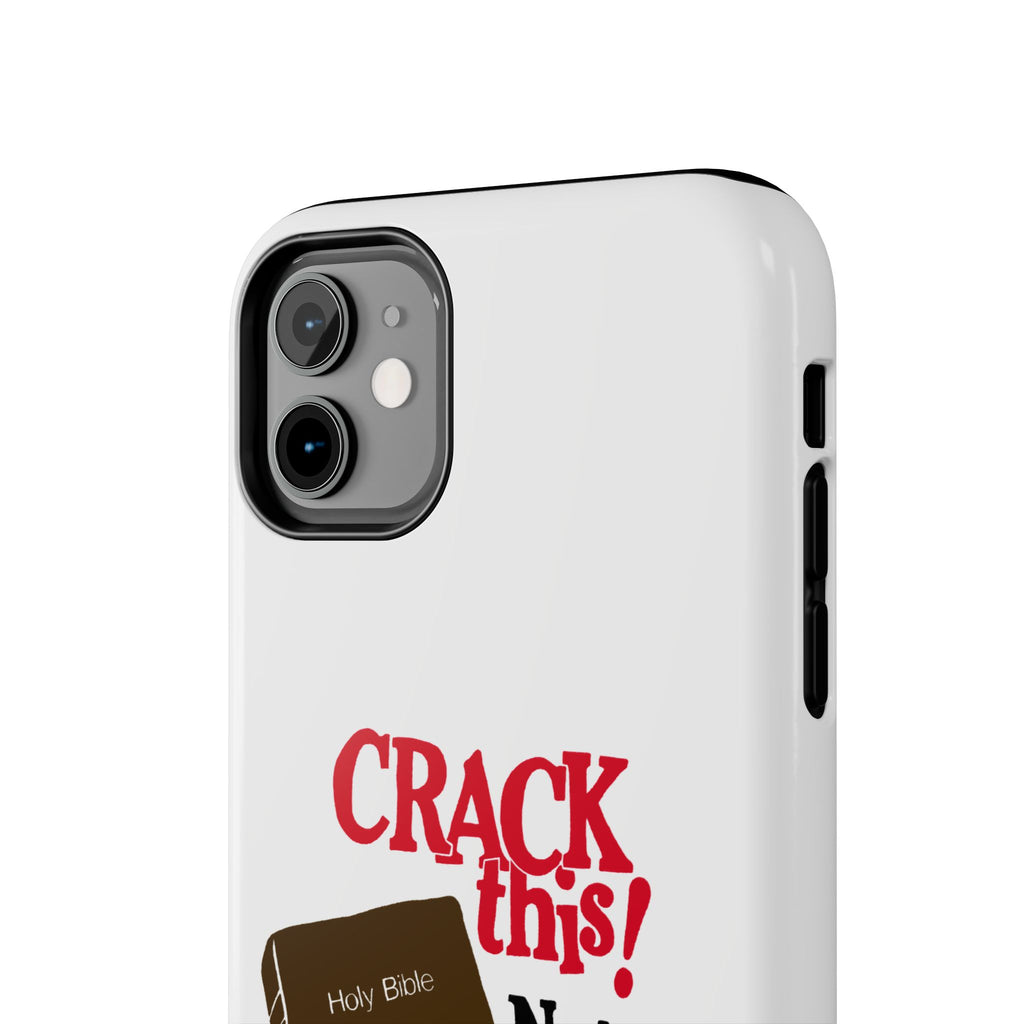 "Crack This! Not Drugs." Bible Phone Case