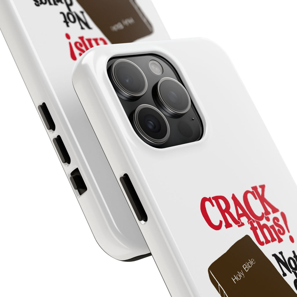 "Crack This! Not Drugs." Bible Phone Case