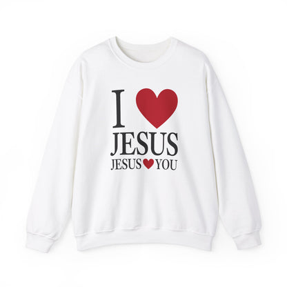 "I Love Jesus Jesus Loves You" Crewneck