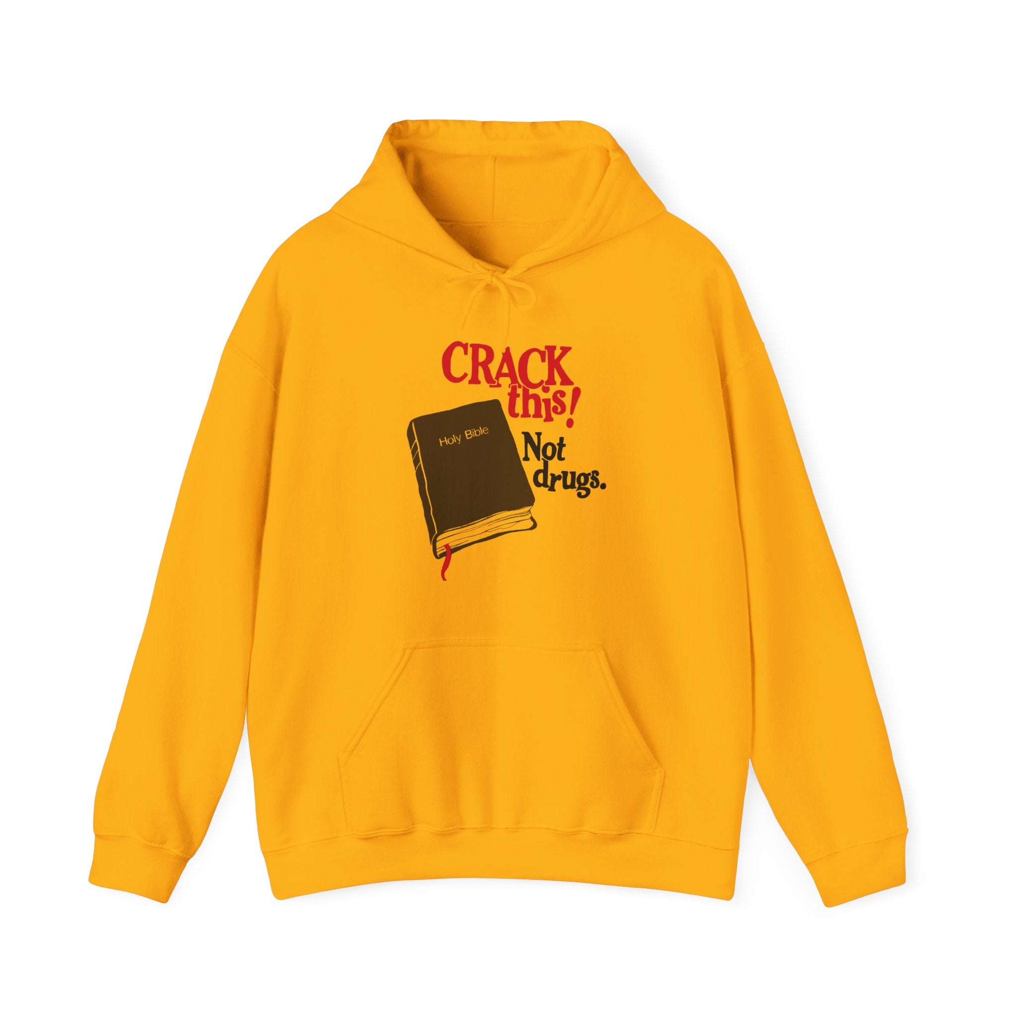 "Crack This! Not Drugs" Bible Hoodie