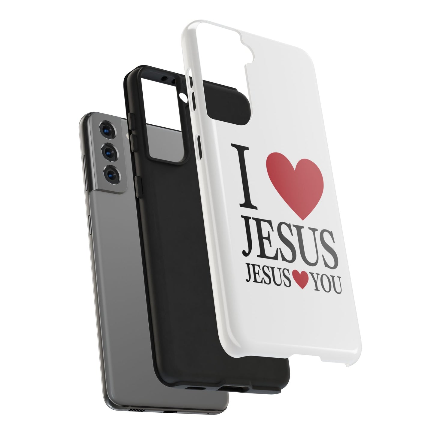 "I Love Jesus Jesus Loves You" Phone Case