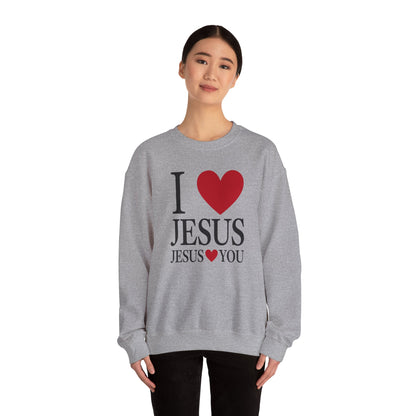 "I Love Jesus Jesus Loves You" Crewneck