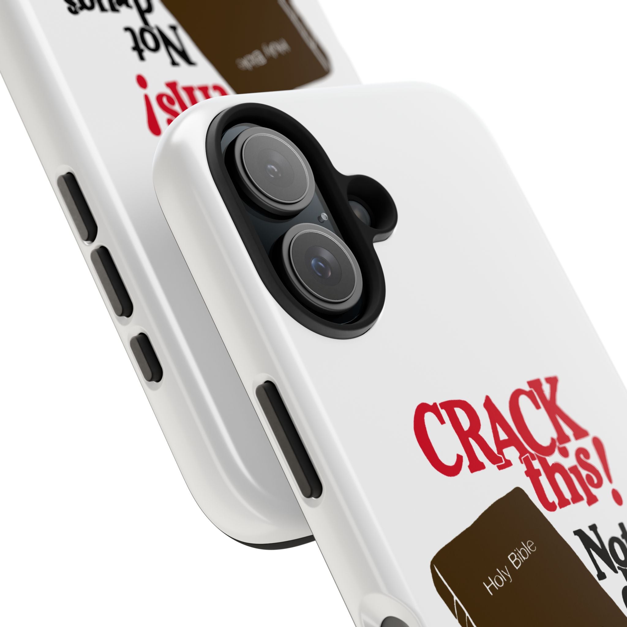 "Crack This! Not Drugs." Bible Phone Case