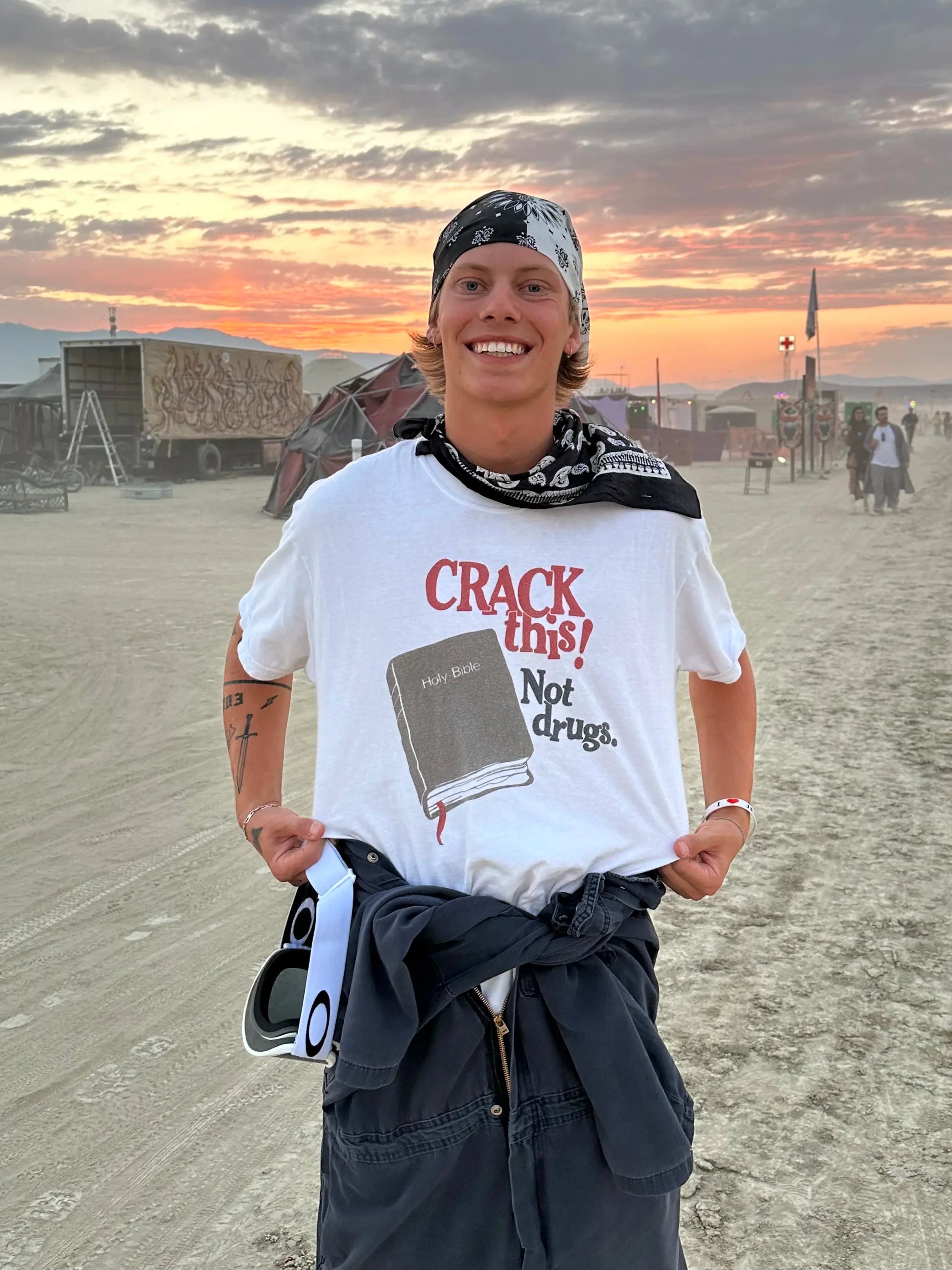 "Crack This! Not Drugs" Bible T-Shirt